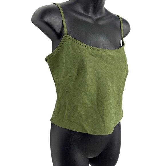 Princess Polly Size 6 Top Blouse Women Olive Green Spaghetti Strap Camisole New - Picture 3 of 10